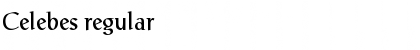 Download Celebes regular Font Title Preview