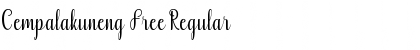 Download Cempalakuneng Free Regular Font Title Preview