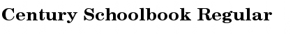 Download Century Schoolbook Regular Font Title Preview