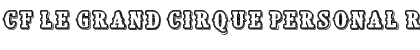Download CF Le grand cirque Personal Regular Font Title Preview