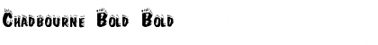 Download Chadbourne Bold Bold Font Title Preview