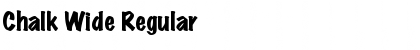 Download Chalk Wide Regular Font Title Preview