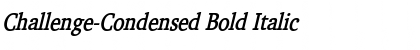 Download Challenge-Condensed Bold Italic Font Title Preview