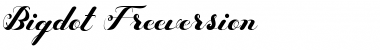 Download Bigdot Freeversion Regular Font Title Preview