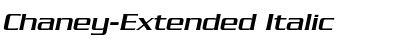 Download Chaney-Extended Italic Font Title Preview