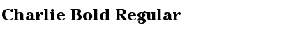 Download Charlie Bold Regular Font Title Preview