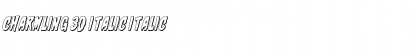 Download Charmling 3D Italic Italic Font Title Preview