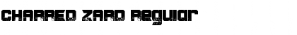 Download CHARRED ZARD Regular Font Title Preview