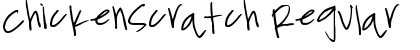 Download ChickenScratch Regular Font Title Preview