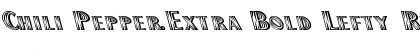 Download Chili Pepper-Extra Bold Lefty Regular Font Title Preview