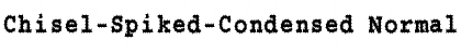 Download Chisel-Spiked-Condensed Normal Font Title Preview