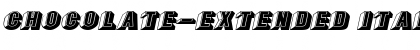 Download Chocolate-Extended Italic Font Title Preview