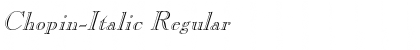 Download Chopin-Italic Regular Font Title Preview