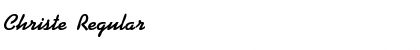 Download Christe Regular Font Title Preview