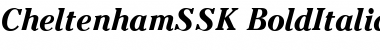 Download CheltenhamSSK BoldItalic Font Title Preview
