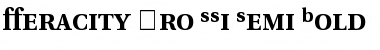 Download Veracity Pro SSi Semi Bold Font