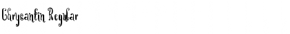 Download Chrysantin Regular Font Title Preview