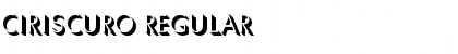 Download Ciriscuro Regular Font Title Preview