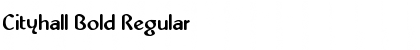 Download Cityhall Bold Regular Font Title Preview