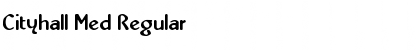Download Cityhall Med Regular Font Title Preview