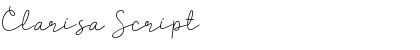 Download Clarisa Script Font Title Preview