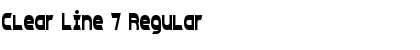 Download Clear Line 7 Regular Font Title Preview
