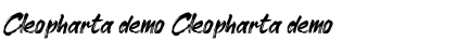 Download Cleopharta demo Cleopharta demo Font Title Preview