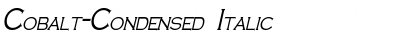 Download Cobalt-Condensed Italic Font Title Preview