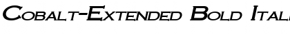 Download Cobalt-Extended Bold Italic Font Title Preview