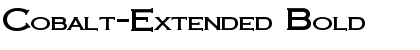 Download Cobalt-Extended Bold Font Title Preview