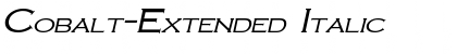 Download Cobalt-Extended Italic Font Title Preview