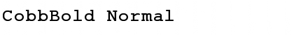 Download CobbBold Normal Font Title Preview