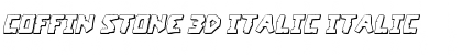 Download Coffin Stone 3D Italic Italic Font Title Preview