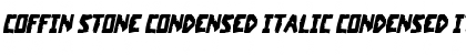 Download Coffin Stone Condensed Italic Condensed Italic Font Title Preview