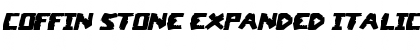 Download Coffin Stone Expanded Italic Expanded Italic Font Title Preview