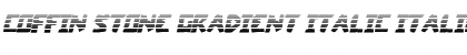 Download Coffin Stone Gradient Italic Italic Font Title Preview