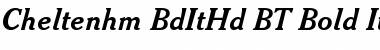 Download Cheltenhm BdItHd BT Bold Italic Font Title Preview