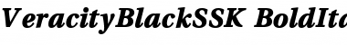Download VeracityBlackSSK BoldItalic Font
