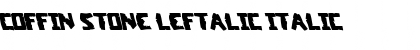 Download Coffin Stone Leftalic Italic Font Title Preview