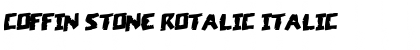 Download Coffin Stone Rotalic Italic Font Title Preview