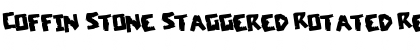Download Coffin Stone Staggered Rotated Regular Font Title Preview