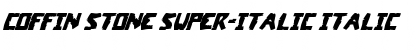 Download Coffin Stone Super-Italic Italic Font Title Preview