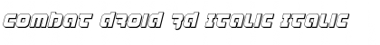 Download Combat Droid 3D Italic Italic Font Title Preview
