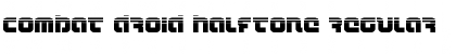 Download Combat Droid Halftone Regular Font Title Preview