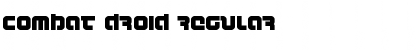 Download Combat Droid Regular Font Title Preview