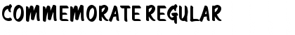 Download Commemorate Regular Font Title Preview