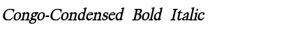 Download Congo-Condensed Bold Italic Font Title Preview