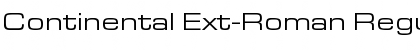 Download Continental Ext-Roman Regular Font Title Preview