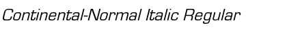 Download Continental-Normal Italic Regular Font Title Preview