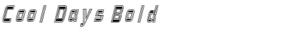 Download Cool Days Bold Font Title Preview
